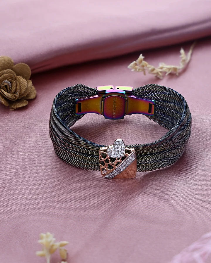 Radiant Rose Gold Luxe Cuff in 92.5 Silver