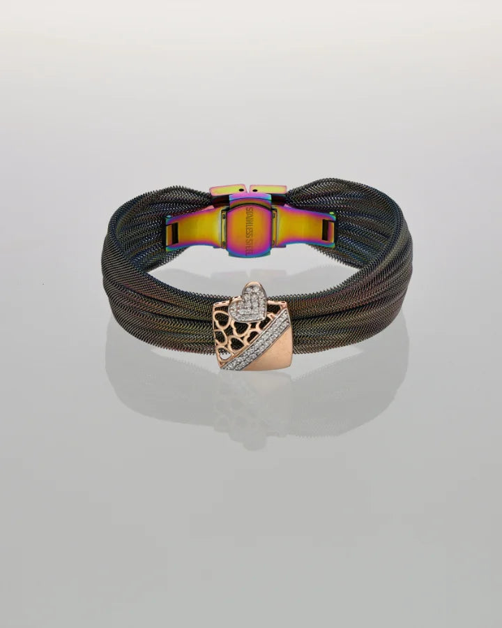 Radiant Rose Gold Luxe Cuff in 92.5 Silver