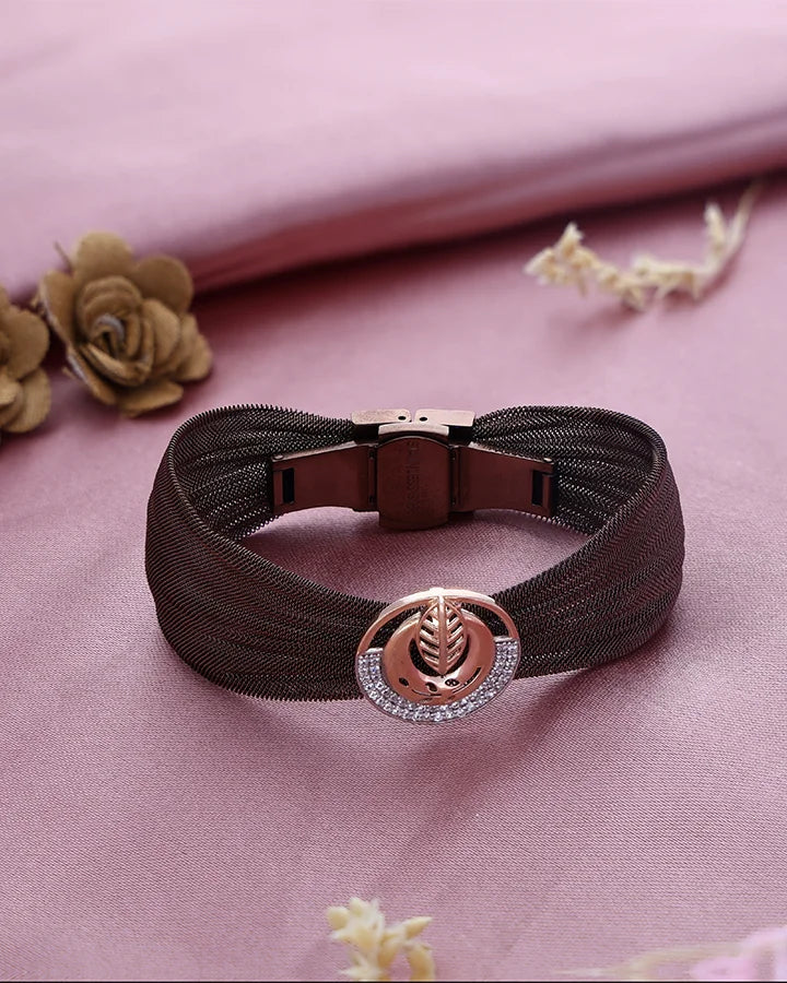 Amber Bloom Luxe Cuff in 92.5 Silver