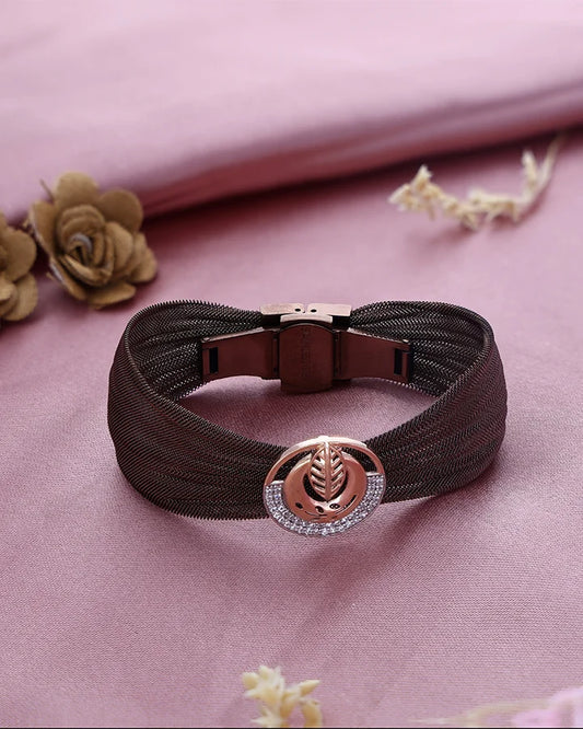 Amber Bloom Luxe Cuff in 92.5 Silver