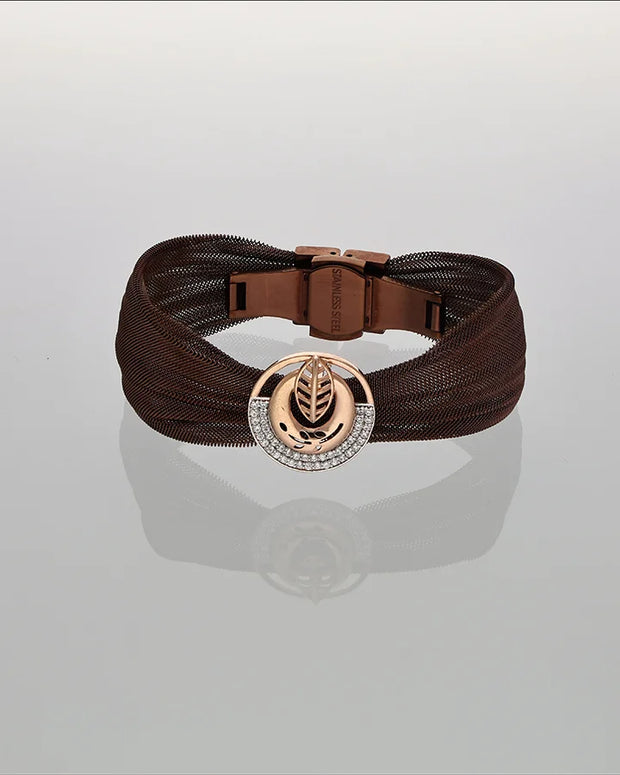 Amber Bloom Luxe Cuff in 92.5 Silver