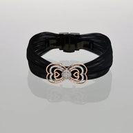 Midnight Heart Luxe Cuff in 92.5 Silver