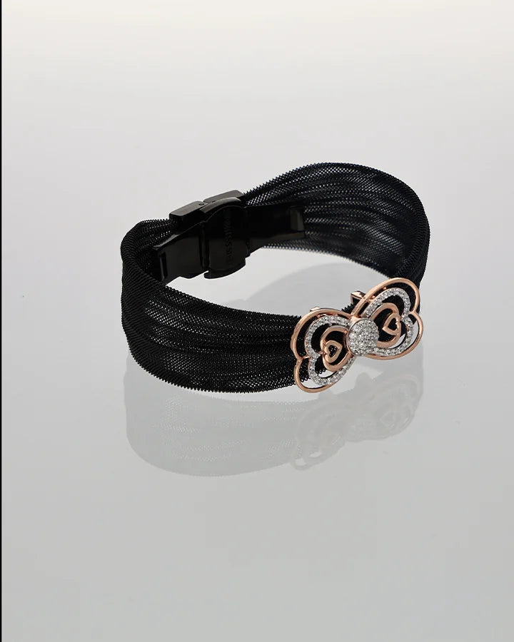 Midnight Heart Luxe Cuff in 92.5 Silver