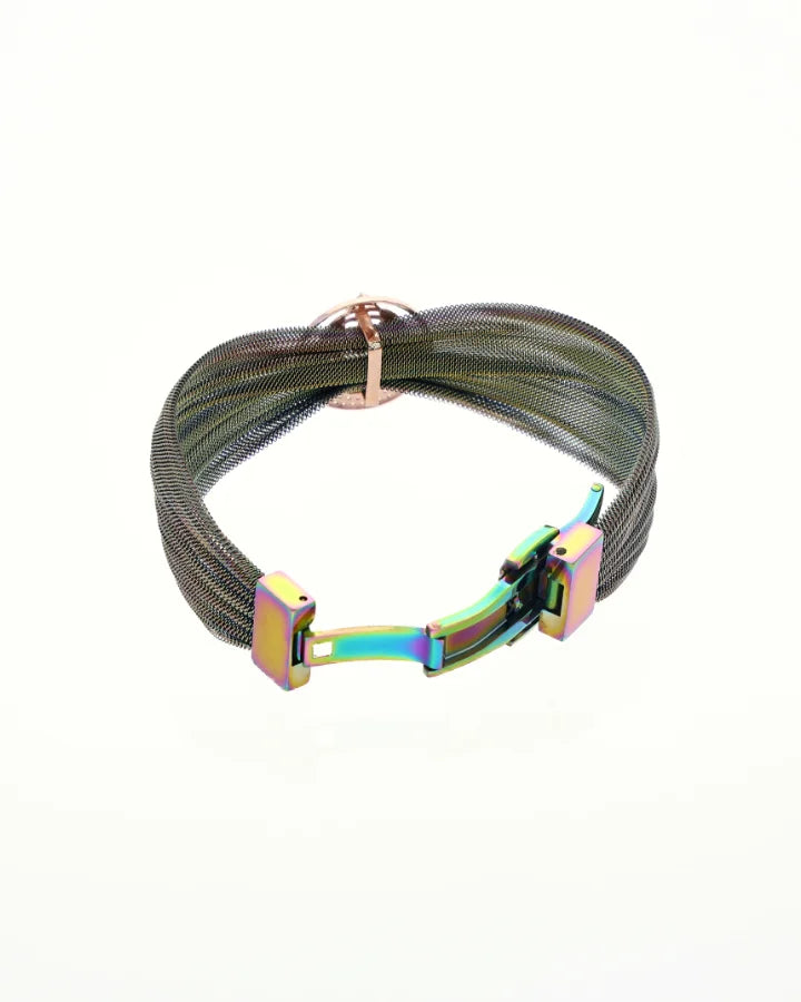 Aurora Shine Round Cuff in 92.5 Silver