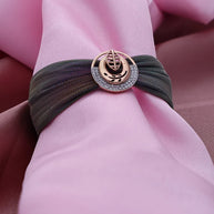 Aurora Shine Round Cuff in 92.5 Silver