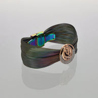 Aurora Shine Round Cuff in 92.5 Silver