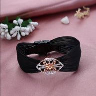 Noir Blush Elegance Cuff in 92.5 Silver