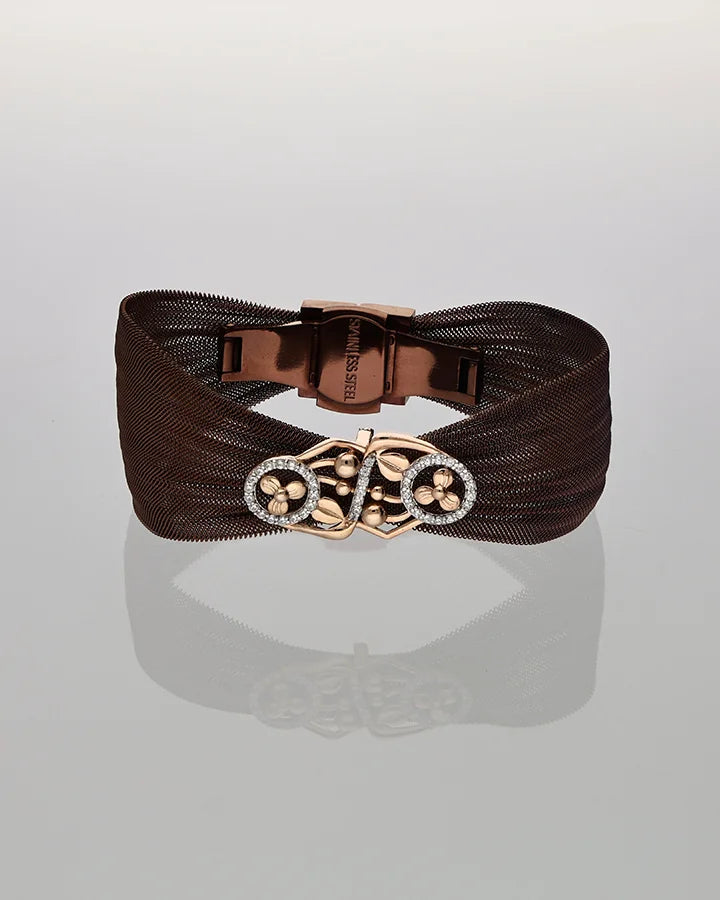 Amber Glow Elegance Cuff in 92.5 Silver