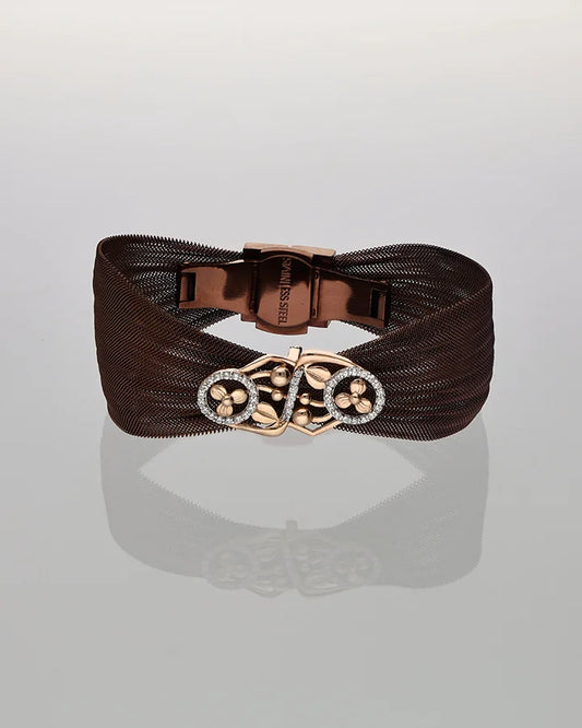 Amber Glow Elegance Cuff in 92.5 Silver