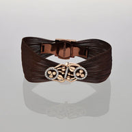 Amber Glow Elegance Cuff in 92.5 Silver