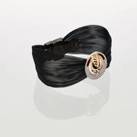 Midnight Radiance Round Cuff in 92.5 Silver