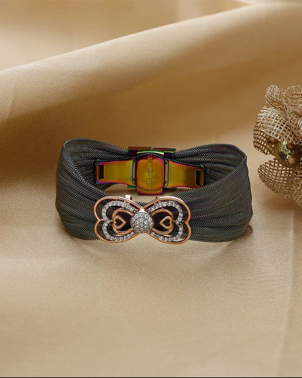 Caramel Blush Luxe Cuff in 92.5 Silver