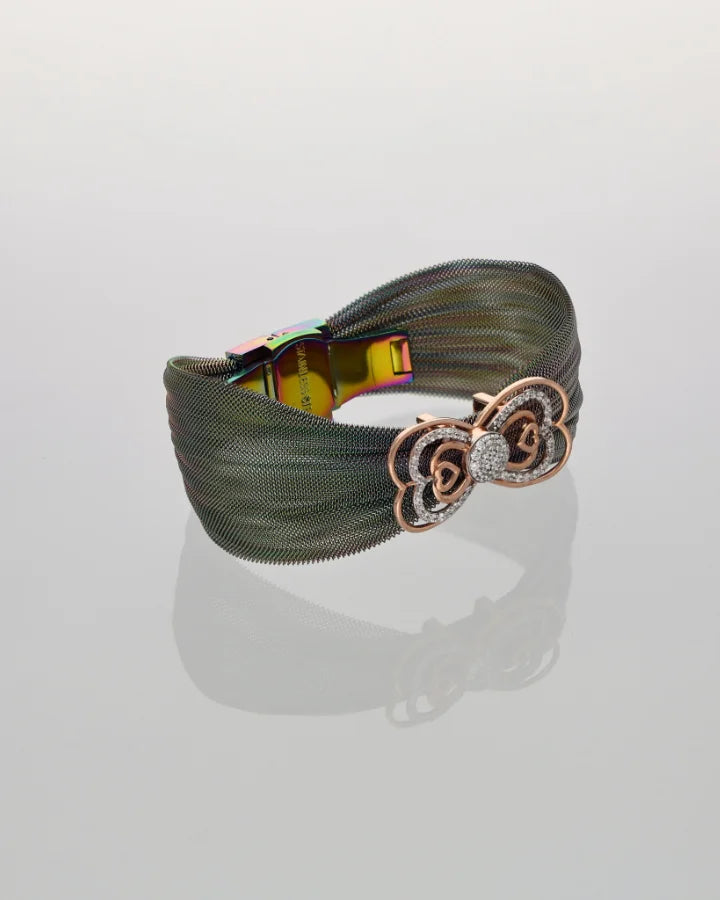 Caramel Blush Luxe Cuff in 92.5 Silver