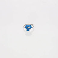 Blue Cartoon Ring in 92.5 Silver