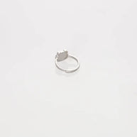 Brown Teddy Bear Adjustable Ring in 92.5 Silver