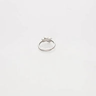 White Astronaut Adjustable Ring in 92.5 Silver