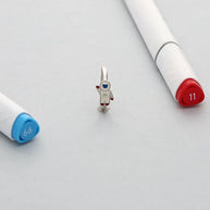 White Astronaut Adjustable Ring in 92.5 Silver