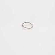 White Astronaut Adjustable Ring in 92.5 Silver