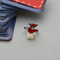 Red Fox Ring in 92.5 Silver