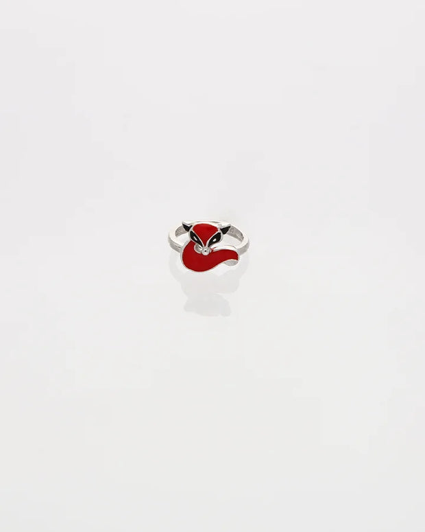 Red Fox Ring in 92.5 Silver