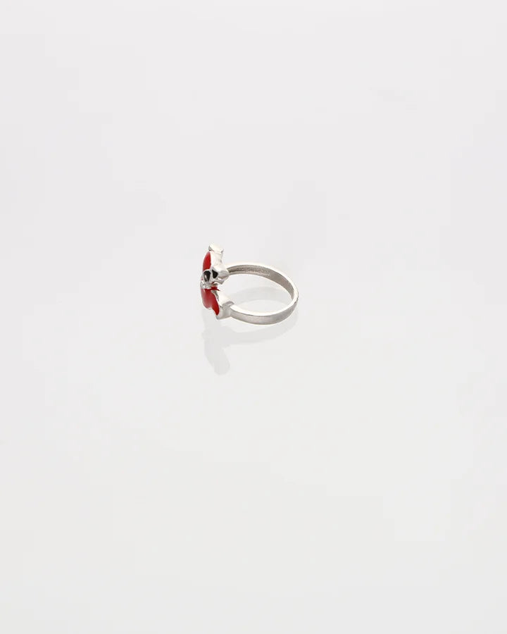 Red Fox Ring in 92.5 Silver