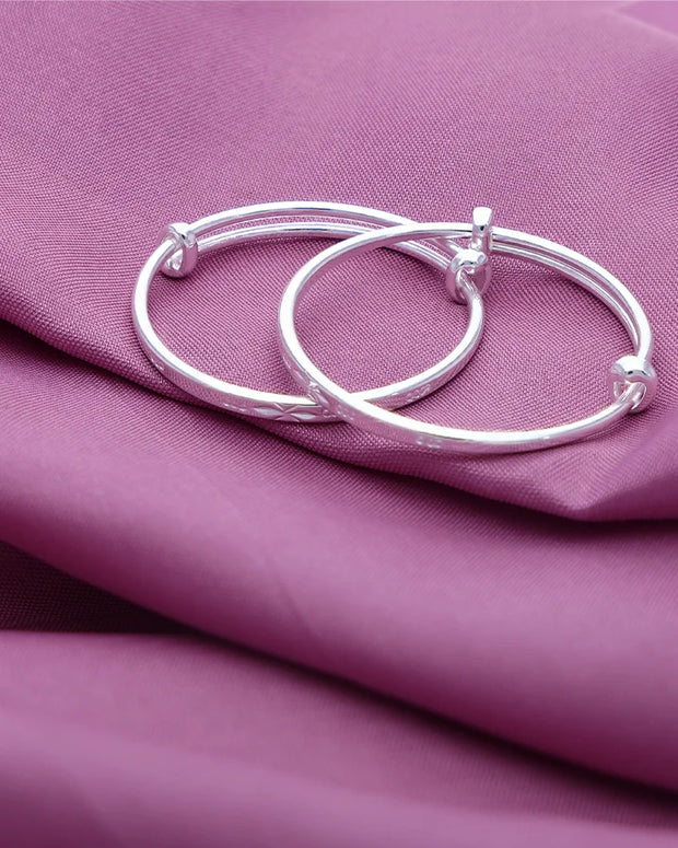 Silver Glow Adjustable Kadli in 92.5 Silver