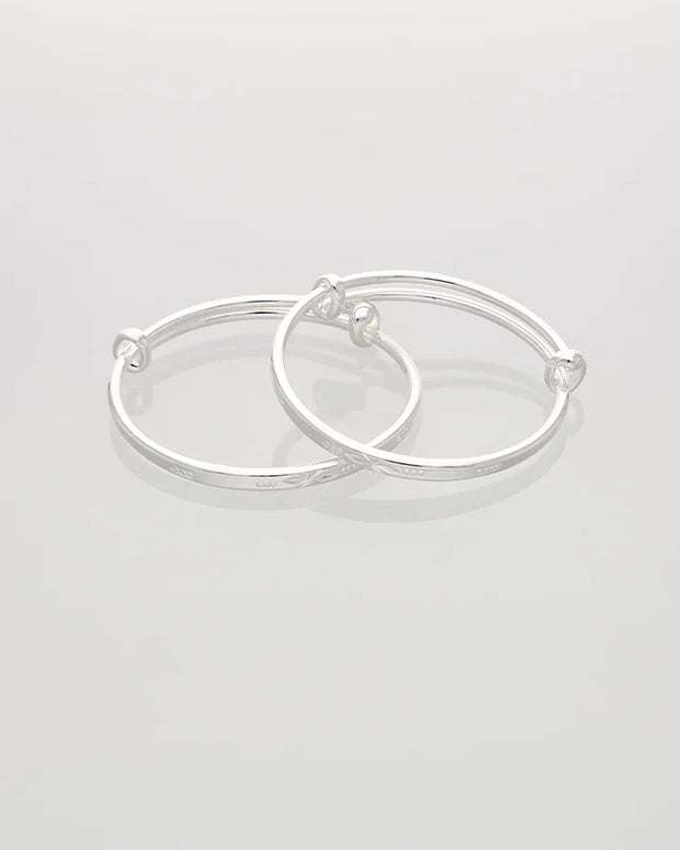 Silver Glow Adjustable Kadli in 92.5 Silver