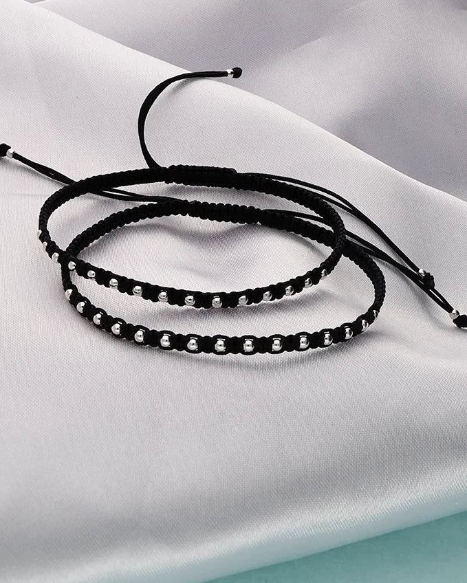 Eclipsa Dualball Payal in 92.5 Silver