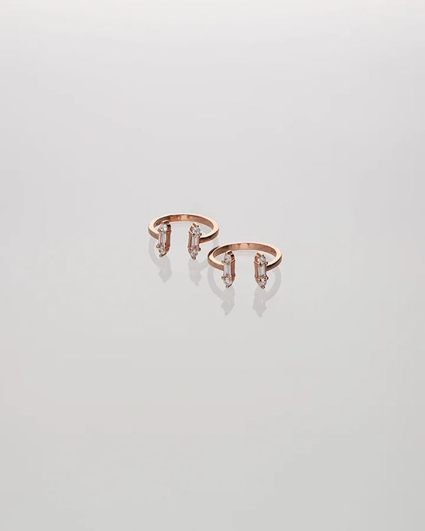 Rectarose Toe Ring in 92.5 Silver