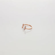 Rectarose Toe Ring in 92.5 Silver