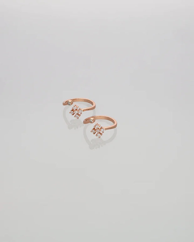 Circarose Dualset Toe Ring in 92.5 Silver