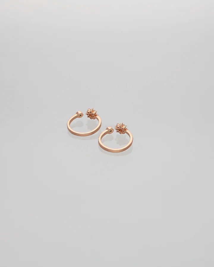 Florarose Charm Toe Ring in 92.5 Silver