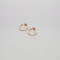 Florarose Charm Toe Ring in 92.5 Silver