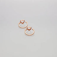 Heartarose Glint Toe Ring in 92.5 Silver