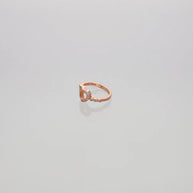 Heartarose Glint Toe Ring in 92.5 Silver