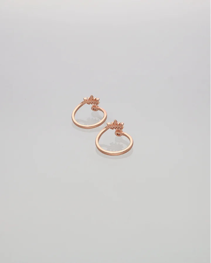 Crownrose Regal Toe Ring in 92.5 Silver