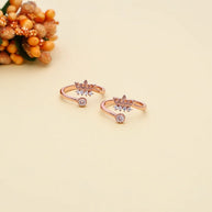 Crownrose Regal Toe Ring in 92.5 Silver