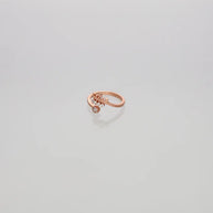 Crownrose Regal Toe Ring in 92.5 Silver