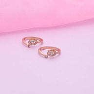 Aurelia Eye Glow Toe Ring in 92.5 Silver