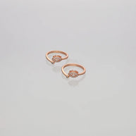 Aurelia Eye Glow Toe Ring in 92.5 Silver