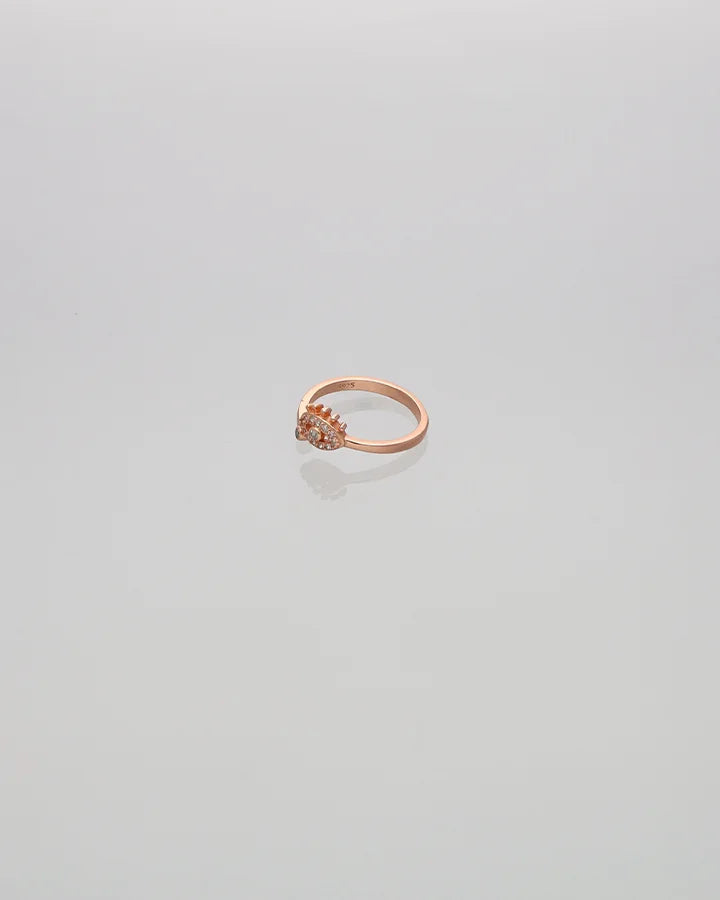 Aurelia Eye Glow Toe Ring in 92.5 Silver