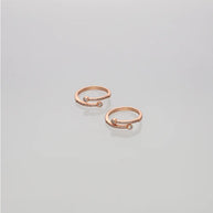Serenora Dual Spark Toe Ring in 92.5 Silver