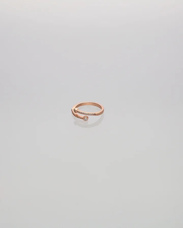 Serenora Dual Spark Toe Ring in 92.5 Silver