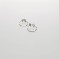 Papillon Twin Glint Toe Ring in 92.5 Silver