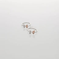 Papillon Twin Glint Toe Ring in 92.5 Silver