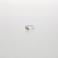 Papillon Twin Glint Toe Ring in 92.5 Silver