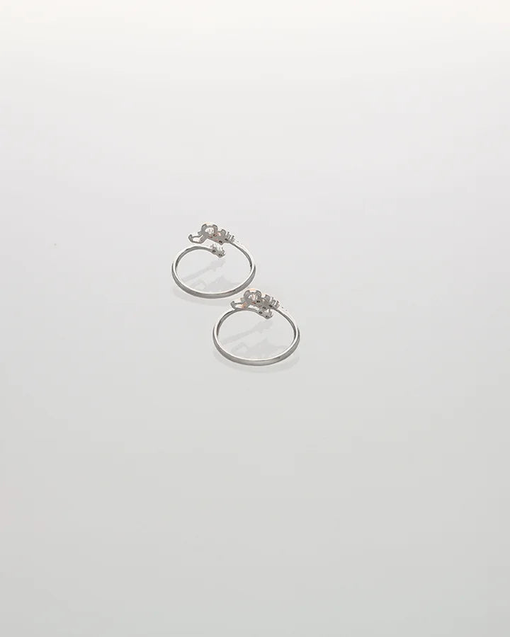 Amora Heart link Toe Ring in 92.5 Silver
