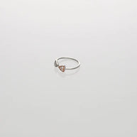 Triona Shimmer Arc Toe Ring in 92.5 Silver
