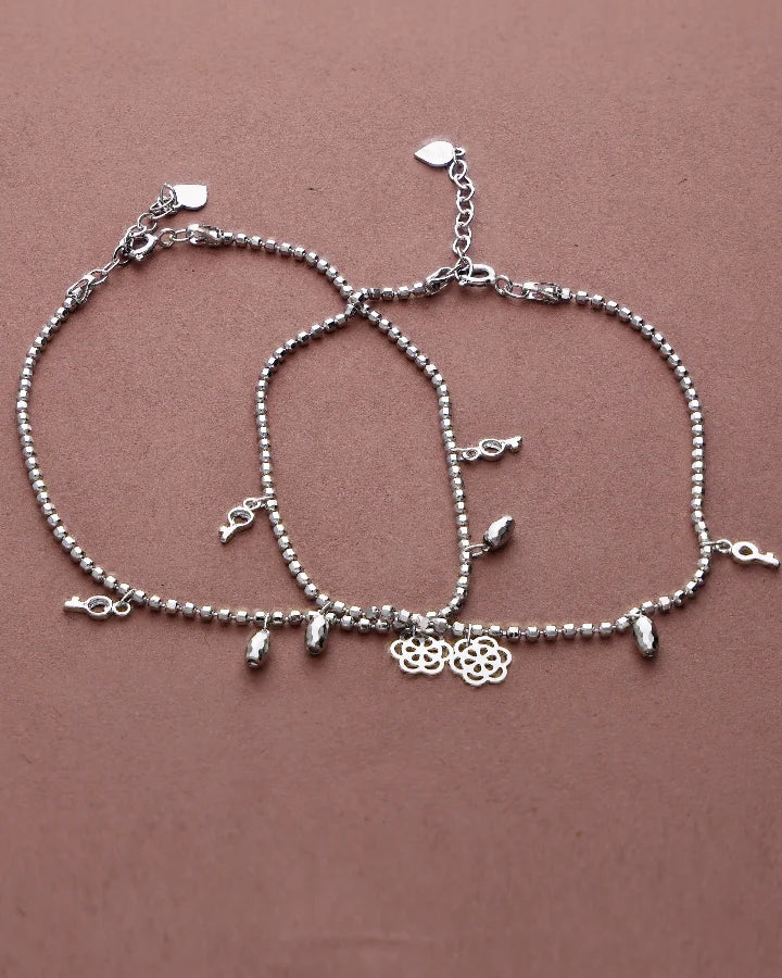 Keyra Charm Symphony Payal in 92.5 silver