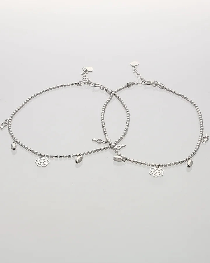 Keyra Charm Symphony Payal in 92.5 silver